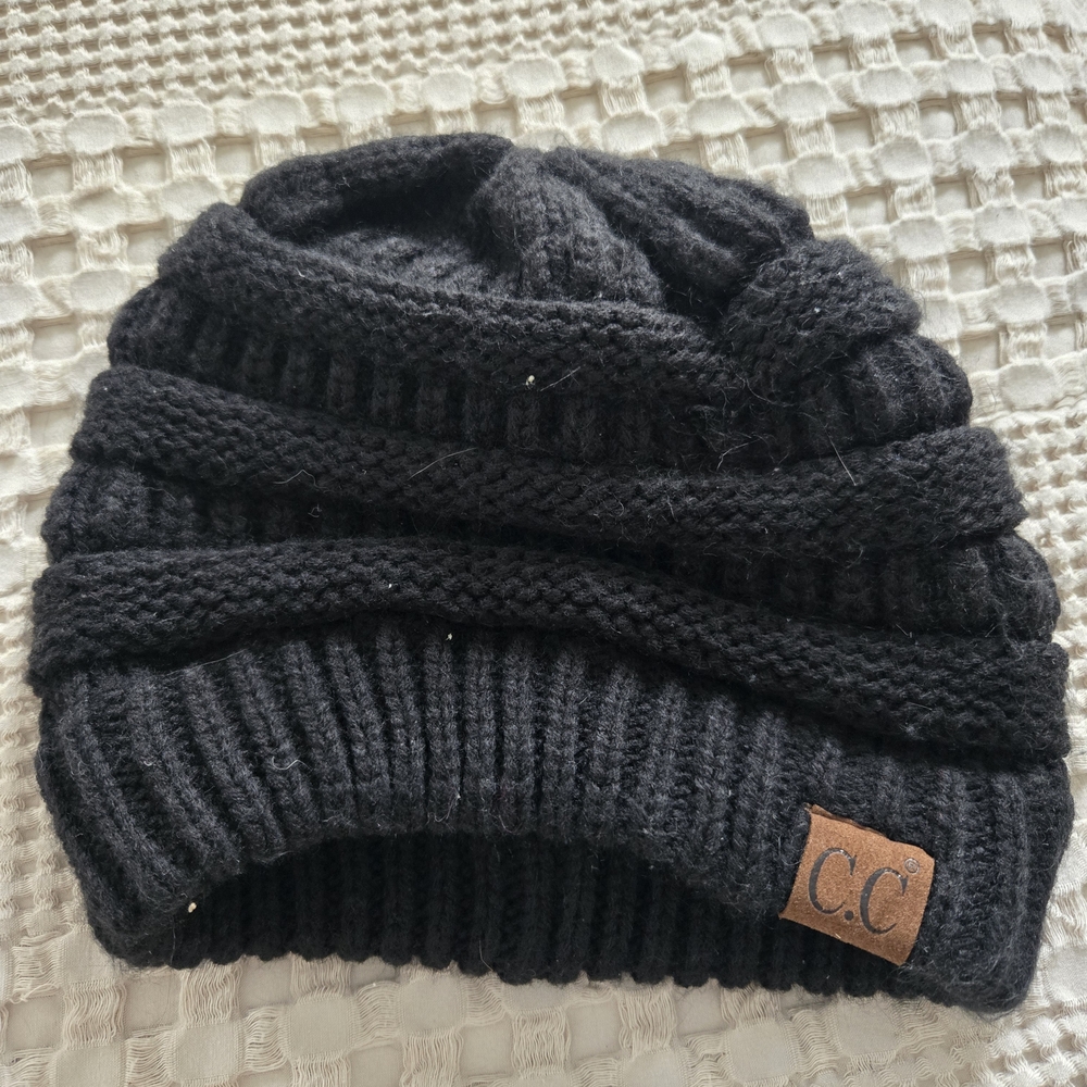 C.C Kids Charcoal Knit Beanie